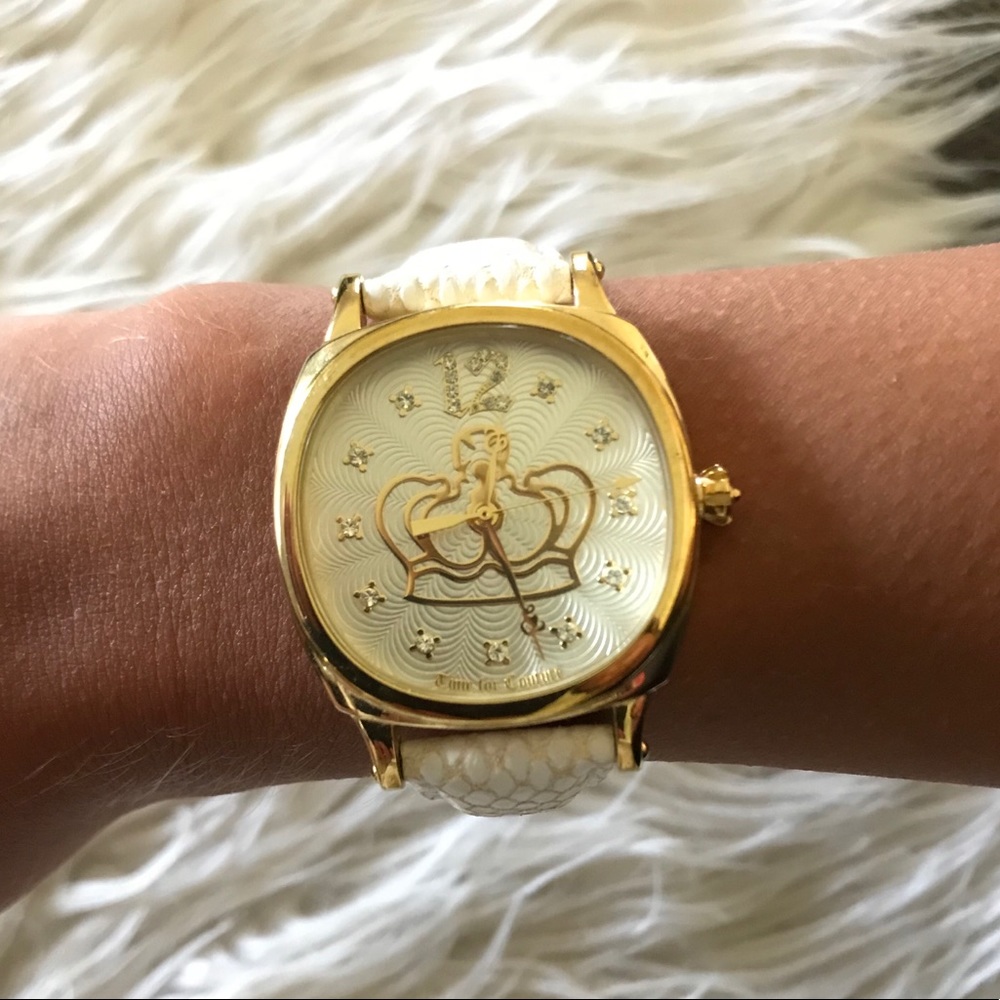 Juicy Couture watch snakeskin leather